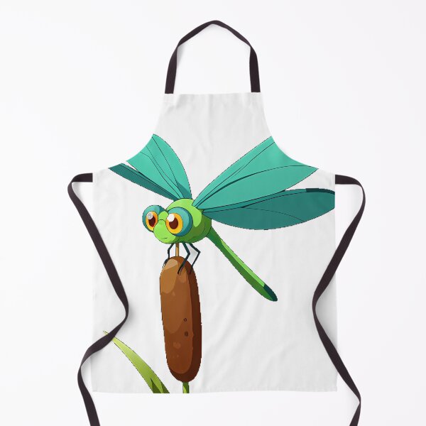 Item preview, Green Dragonfly on Cattail designed and sold by pumsquare.