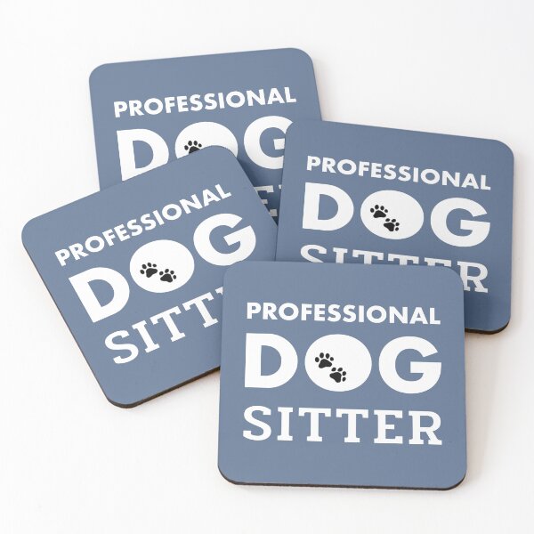 Item preview, Professional Dog Sitter White Typography Design designed and sold by Skayana.