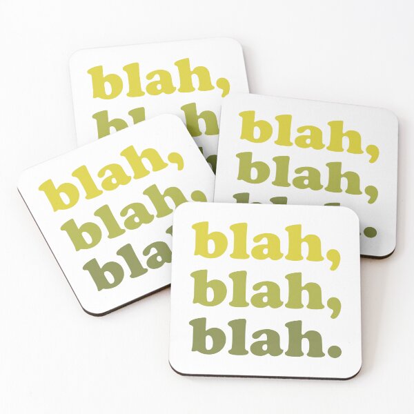 Item preview, blah blah blah (Green green green on white) designed and sold by STUDIO-72.