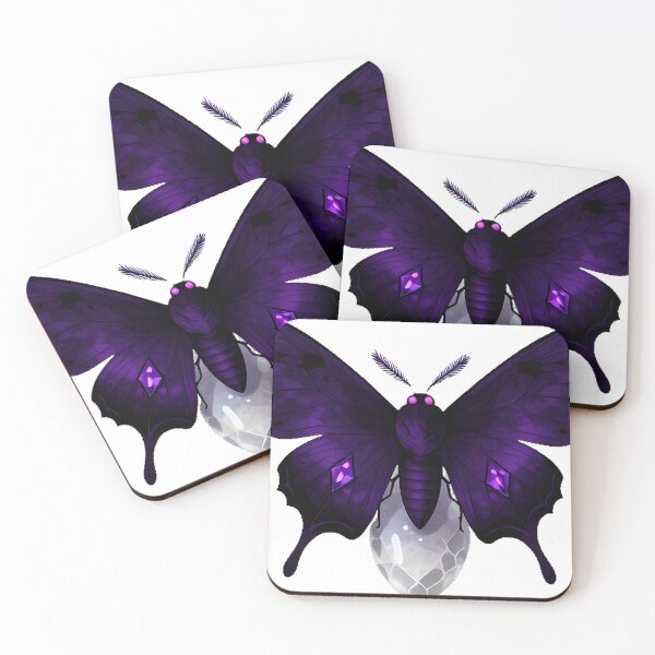 Item preview, Gothic Moth with Amethyst Markings designed and sold by IllumeInk.