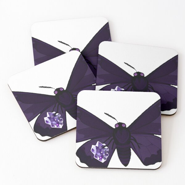 Item preview, Gothic Moth with Amethyst Cluster designed and sold by IllumeInk.