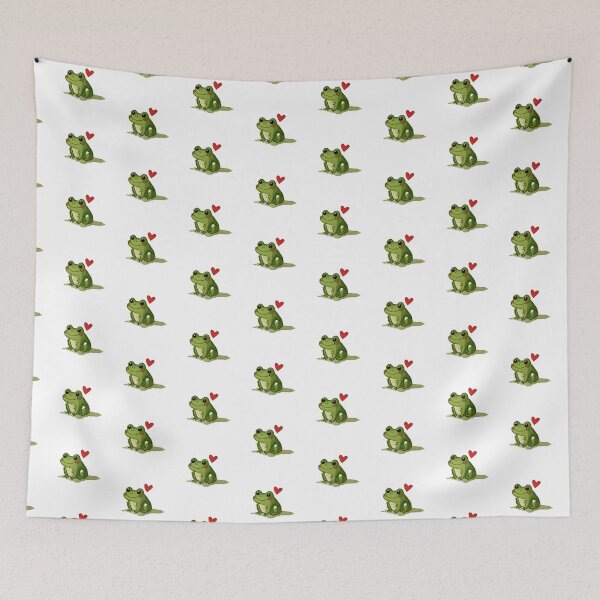 Item preview, Cute Little Frog with Heart – Whimsical Watercolor Frog designed and sold by KAM-KAM-STORE.