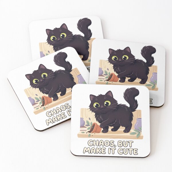 Item preview, Funny Mischievous Black Cat Chaos But Make It Cute Graphic designed and sold by DiNata.