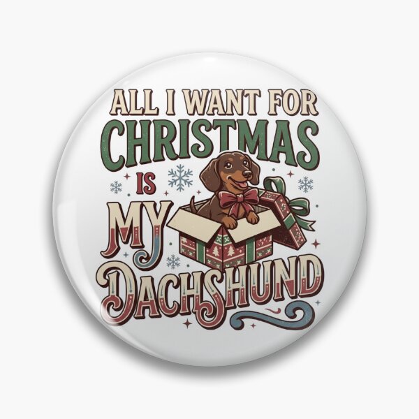 Item preview, All I Want For Christmas Is My Dachshund Vintage Wiener Dog Holiday Doxie Mom Gift designed and sold by raedattia.