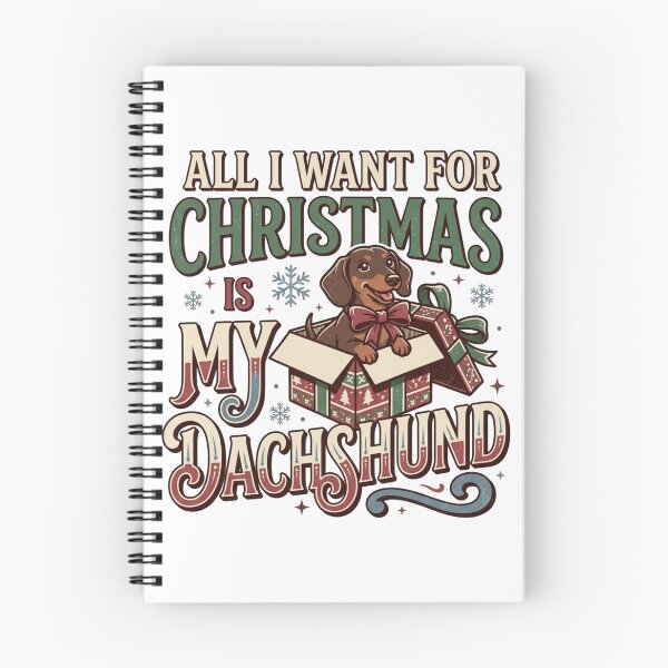Item preview, All I Want For Christmas Is My Dachshund Vintage Wiener Dog Holiday Doxie Mom Gift designed and sold by raedattia.