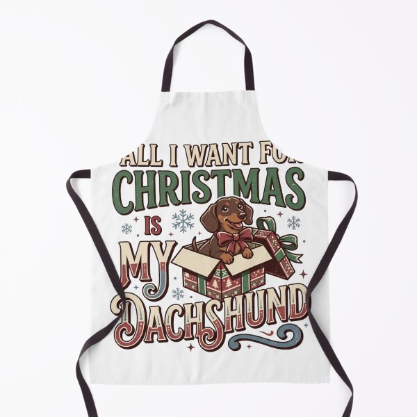 Item preview, All I Want For Christmas Is My Dachshund Vintage Wiener Dog Holiday Doxie Mom Gift designed and sold by raedattia.