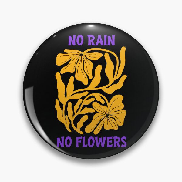 Item preview, Yellow Purple No Rain No Flowers Graphic designed and sold by Aniko Tulipan.