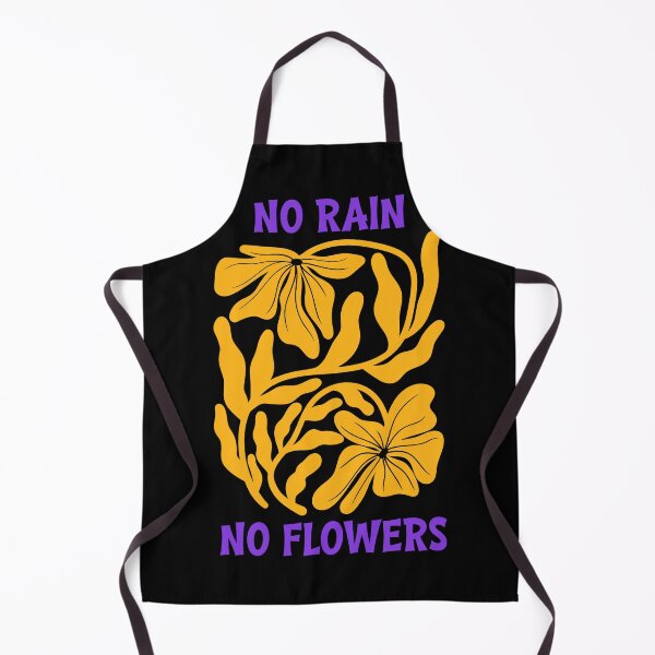 Item preview, Yellow Purple No Rain No Flowers Graphic designed and sold by Aniko Tulipan.