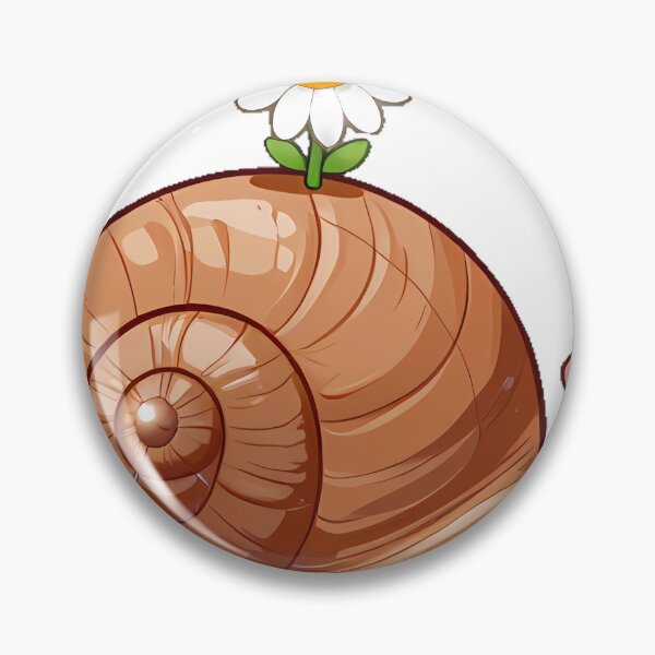 Item preview, Garden Snail with Daisy Shell designed and sold by pumsquare.