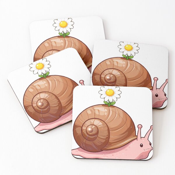 Artikelvorschau, Gartenschnecke mit Gänseblümchenhaus entworfen und verkauft von pumsquare.