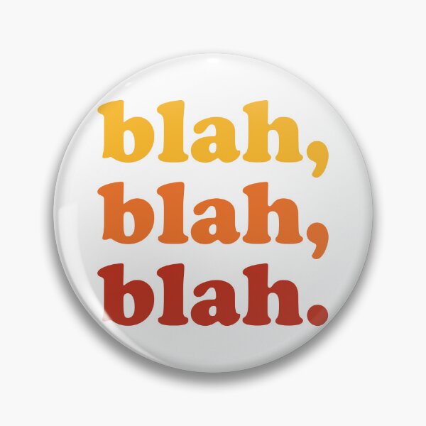 Item preview, blah blah blah (Yellow orange red on white) designed and sold by STUDIO-72.