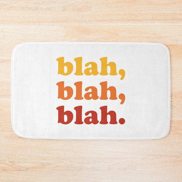 Item preview, blah blah blah (Yellow orange red on white) designed and sold by STUDIO-72.