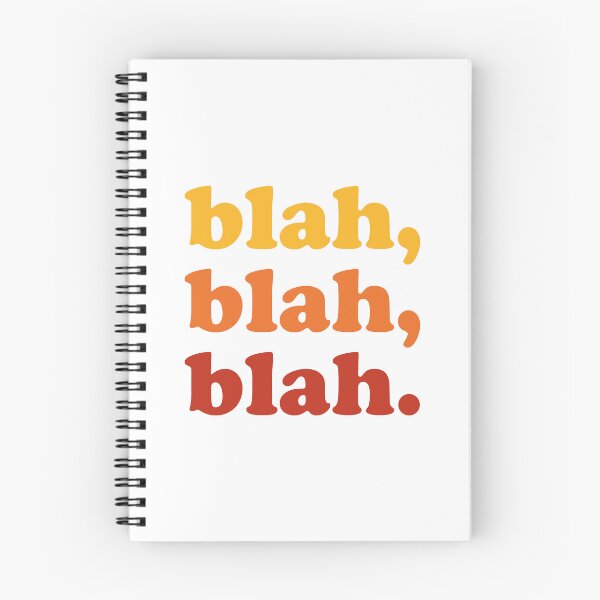 Item preview, blah blah blah (Yellow orange red on white) designed and sold by STUDIO-72.
