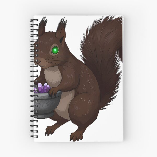 Item preview, Squirrel with Crystal Mortar designed and sold by IllumeInk.