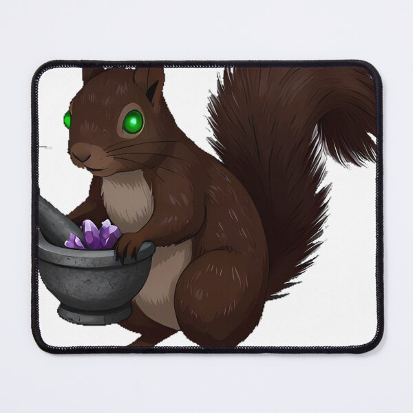 Item preview, Squirrel with Crystal Mortar designed and sold by IllumeInk.
