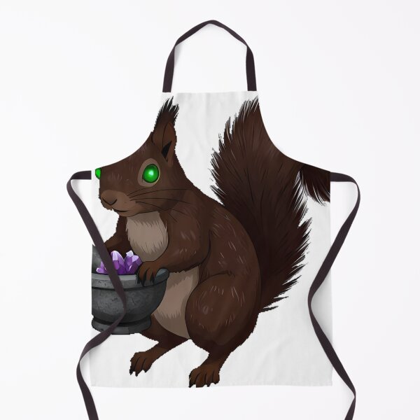 Item preview, Squirrel with Crystal Mortar designed and sold by IllumeInk.