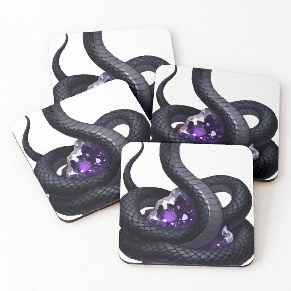 Item preview, Serpent Coiled Around Amethyst Geode designed and sold by IllumeInk.