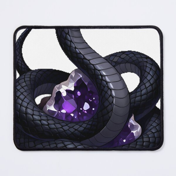 Item preview, Serpent Coiled Around Amethyst Geode designed and sold by IllumeInk.