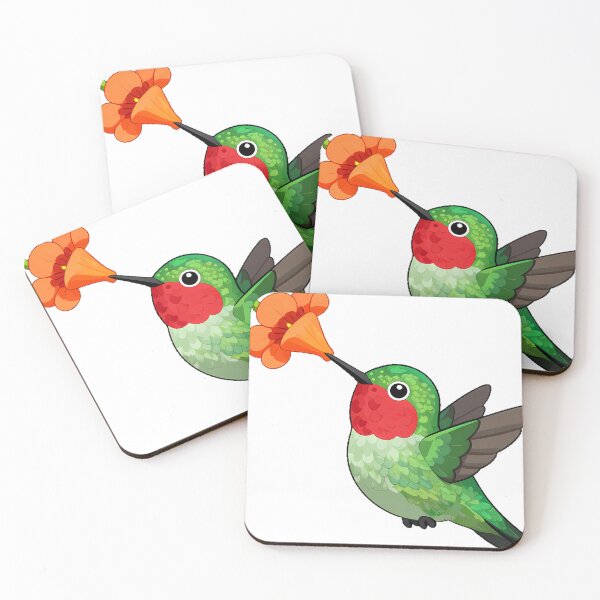 Item preview, Hummingbird with Trumpet Flower designed and sold by pumsquare.