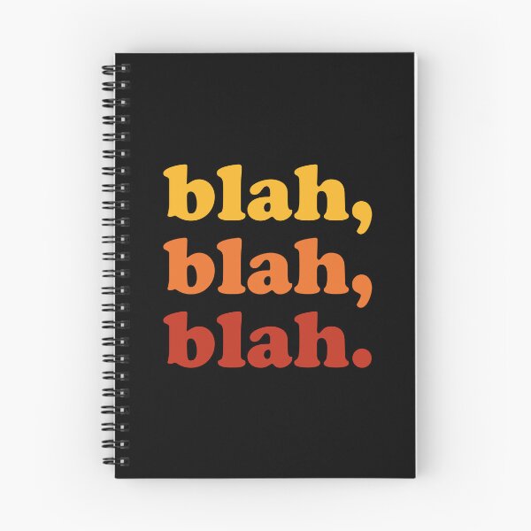 Item preview, blah blah blah (Yellow orange red on black) designed and sold by STUDIO-72.