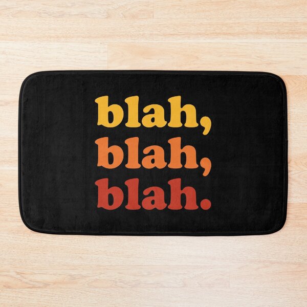 Item preview, blah blah blah (Yellow orange red on black) designed and sold by STUDIO-72.