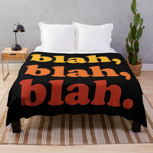 Item preview, blah blah blah (Yellow orange red on black) designed and sold by STUDIO-72.