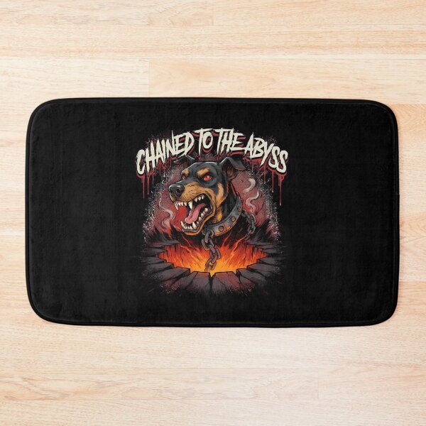 Item preview, Chained To The Abyss Hellhound Fiery Pit Deathcore Graphic designed and sold by Enea Kelo.