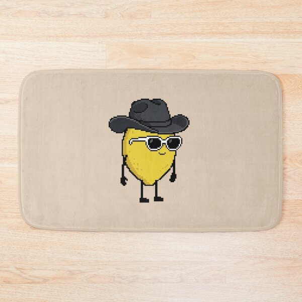 Item preview, Lemon Pixel with a Cowboy Hat (BK) designed and sold by White Rim Mates.