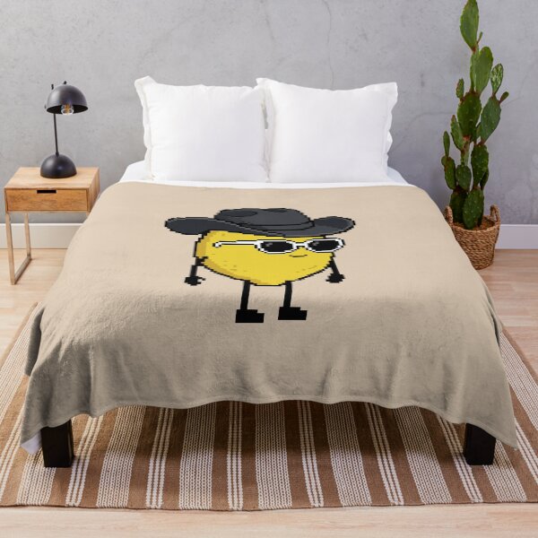 Item preview, Lemon Pixel with a Cowboy Hat (BK) designed and sold by White Rim Mates.