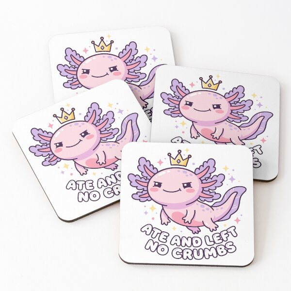 Item preview, Cute Sassy Axolotl Ate And Left No Crumbs Graphic Illustration designed and sold by DiNata.