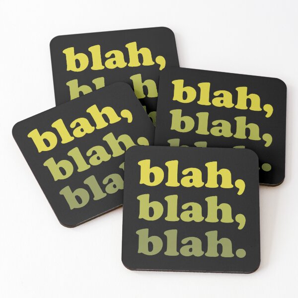 Item preview, blah blah blah (Green green green on black) designed and sold by STUDIO-72.