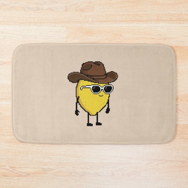 Item preview, Lemon Pixel with a Cowboy Hat (BR) designed and sold by White Rim Mates.