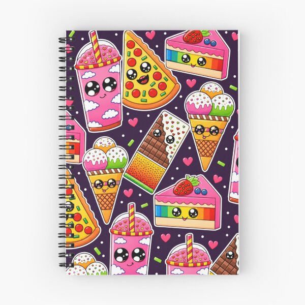 Item preview, Kawaii Fast Food Sweets Seamless Pattern. designed and sold by suha-art.