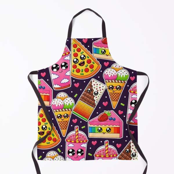 Item preview, Kawaii Fast Food Sweets Seamless Pattern. designed and sold by suha-art.