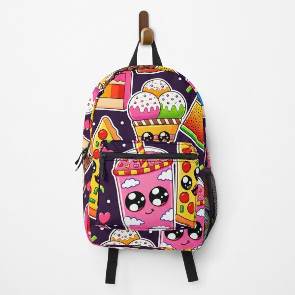 Item preview, Kawaii Fast Food Sweets Seamless Pattern. designed and sold by suha-art.