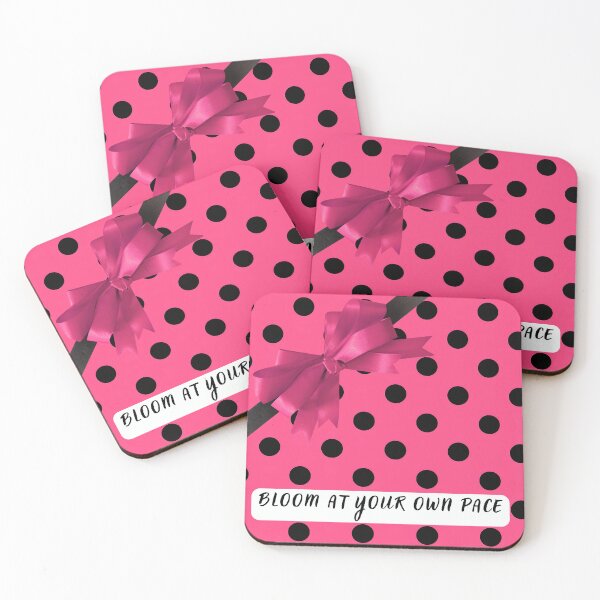 Item preview, Bloom at Your Own Pace | Pink Bow Self Care designed and sold by Basma Designs | Retro, Kawaii Shirts & Stickers.