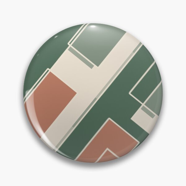 Item preview, Interlocking Lines – Forest Terracotta designed and sold by TexSta.