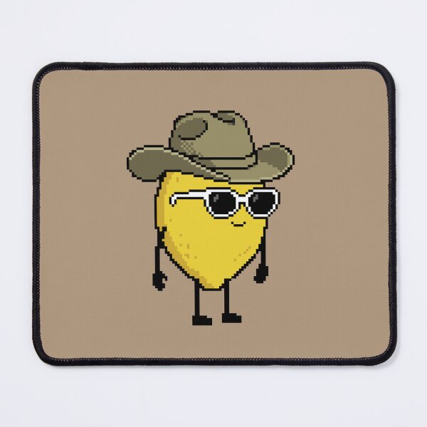 Item preview, Lemon Pixel with a Cowboy Hat (KH) designed and sold by White Rim Mates.