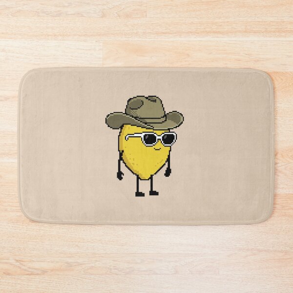 Item preview, Lemon Pixel with a Cowboy Hat (KH) designed and sold by White Rim Mates.