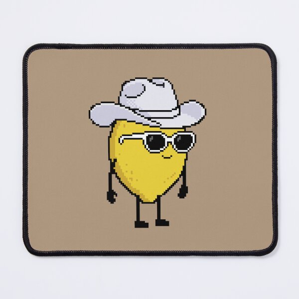 Item preview, Lemon Pixel with a Cowboy Hat (WH) designed and sold by White Rim Mates.