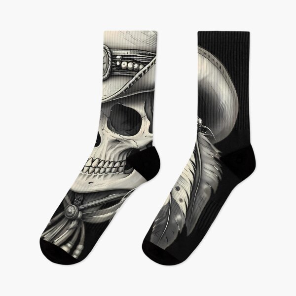 Item preview, Cowboy Skull With Tribal Feathers Hair designed and sold by Linework Studio.