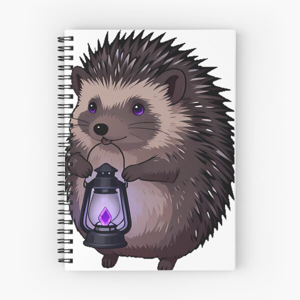 Item preview, Gothic Hedgehog with Crystal Lantern designed and sold by IllumeInk.
