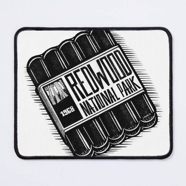Item preview, Hot Dog Label of Redwood National Park designed and sold by John Morris Illustration.