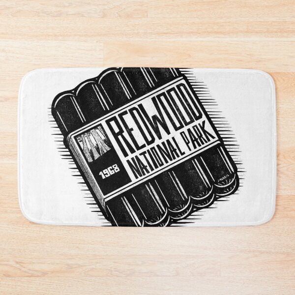 Item preview, Hot Dog Label of Redwood National Park designed and sold by John Morris Illustration.