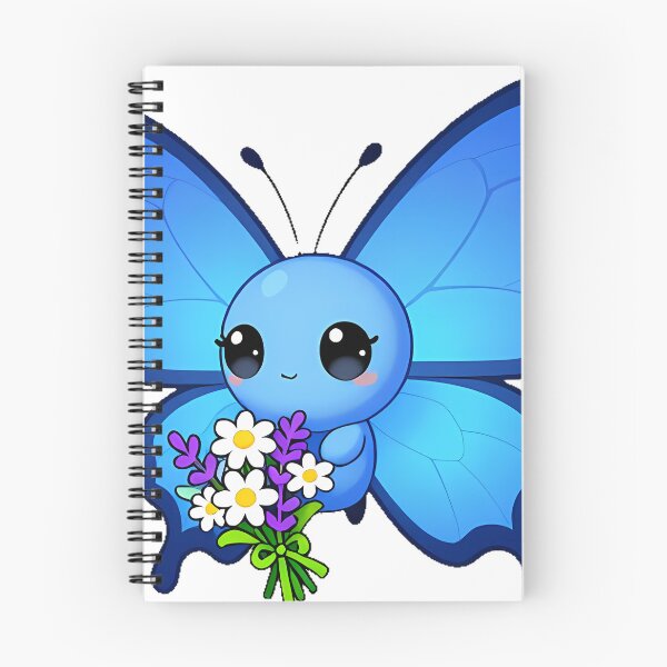 Item preview, Blue Butterfly with Flower Bouquet designed and sold by pumsquare.