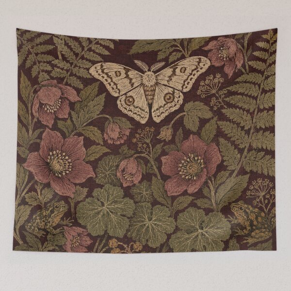 Item preview, Nocturnal Moth and Hellebore Herbarium designed and sold by Planthem.