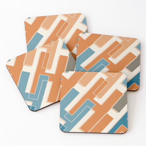 Item preview, Interlocking Lines – Retro Coast designed and sold by TexSta.