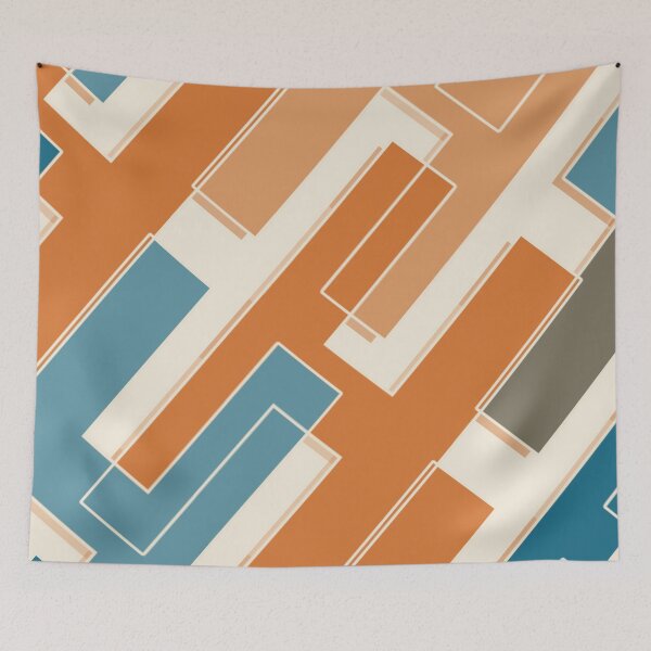 Item preview, Interlocking Lines – Retro Coast designed and sold by TexSta.