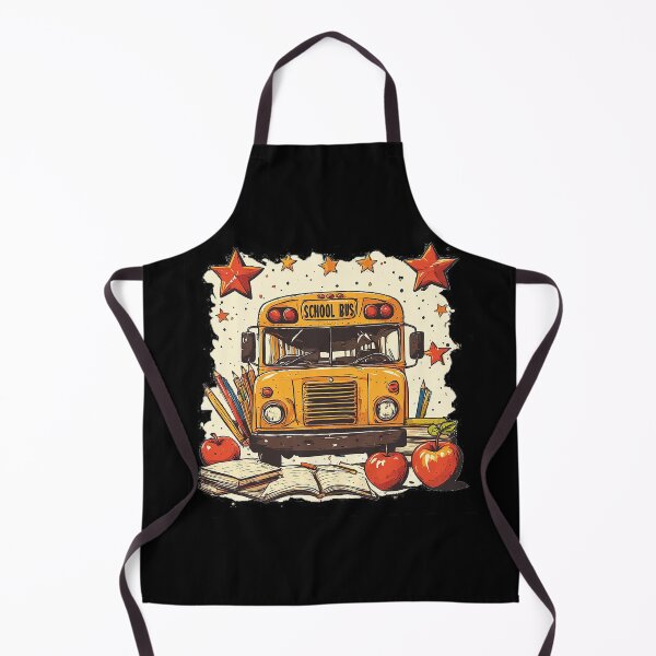 Item preview, Retro Yellow School Bus Back To School Vintage Apples And Pencils designed and sold by emiliacreations.