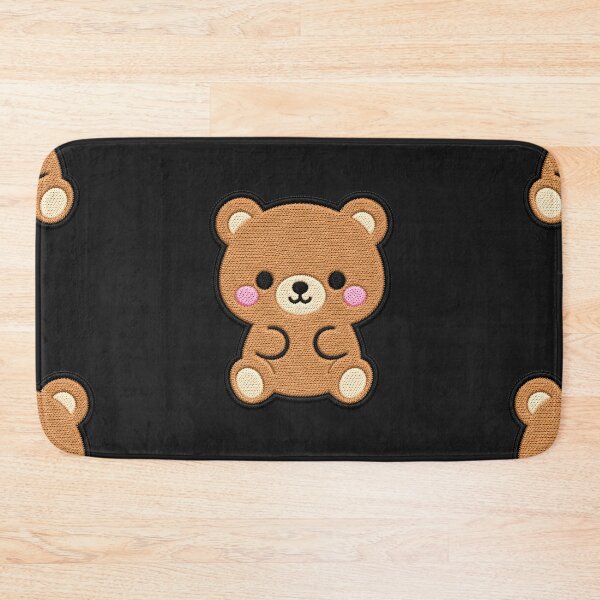 Item preview, Cute Kawaii Teddy Bear Embroidery Patch Illustration designed and sold by ColorSplash123.